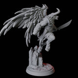 Winged Bull Man A Miniature for Dungeons and Dragons, Pathfinder or other TTRPGs