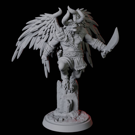 Winged Bull Man A Miniature for Dungeons and Dragons, Pathfinder or other TTRPGs