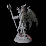 Winged Bull Man B Miniature for Dungeons and Dragons, Pathfinder or other TTRPGs