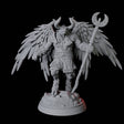 Winged Bull Man B Miniature for Dungeons and Dragons, Pathfinder or other TTRPGs