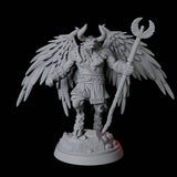 Winged Bull Man B Miniature for Dungeons and Dragons, Pathfinder or other TTRPGs