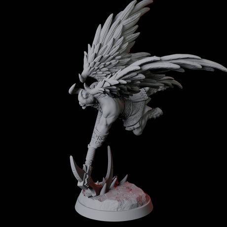 Winged Bull Man C Miniature for Dungeons and Dragons, Pathfinder or other TTRPGs
