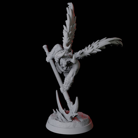 Winged Bull Man C Miniature for Dungeons and Dragons, Pathfinder or other TTRPGs
