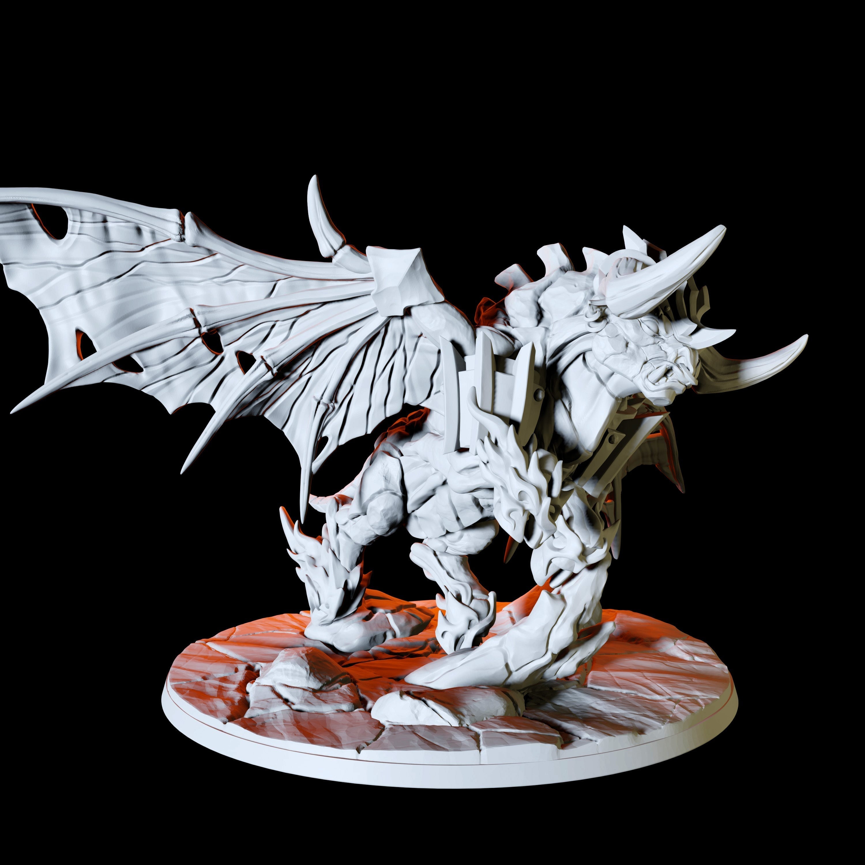 Winged Bull Miniature for Dungeons and Dragons