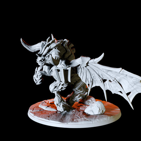 Winged Bull Miniature for Dungeons and Dragons, Pathfinder or other TTRPGs
