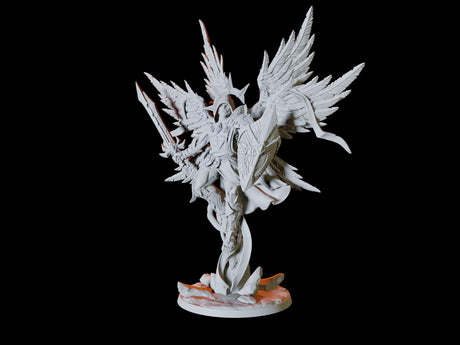 Winged Celestial Miniature for Dungeons and Dragons, Pathfinder or other TTRPGs