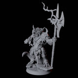 Winged Dragonborn General Miniature for Dungeons and Dragons, Pathfinder or other TTRPGs