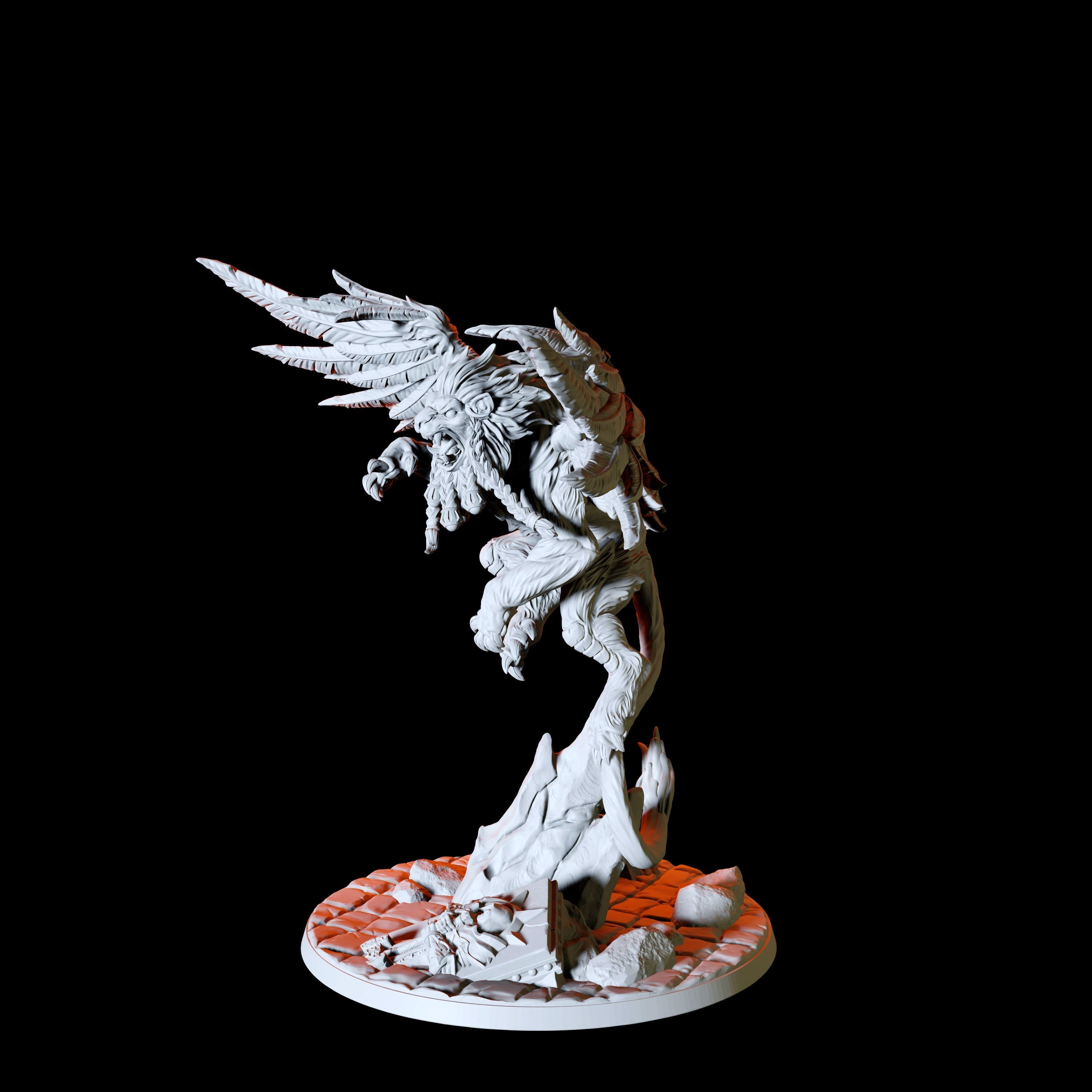 Winged Lion Miniature for Dungeons and Dragons - Myth Forged