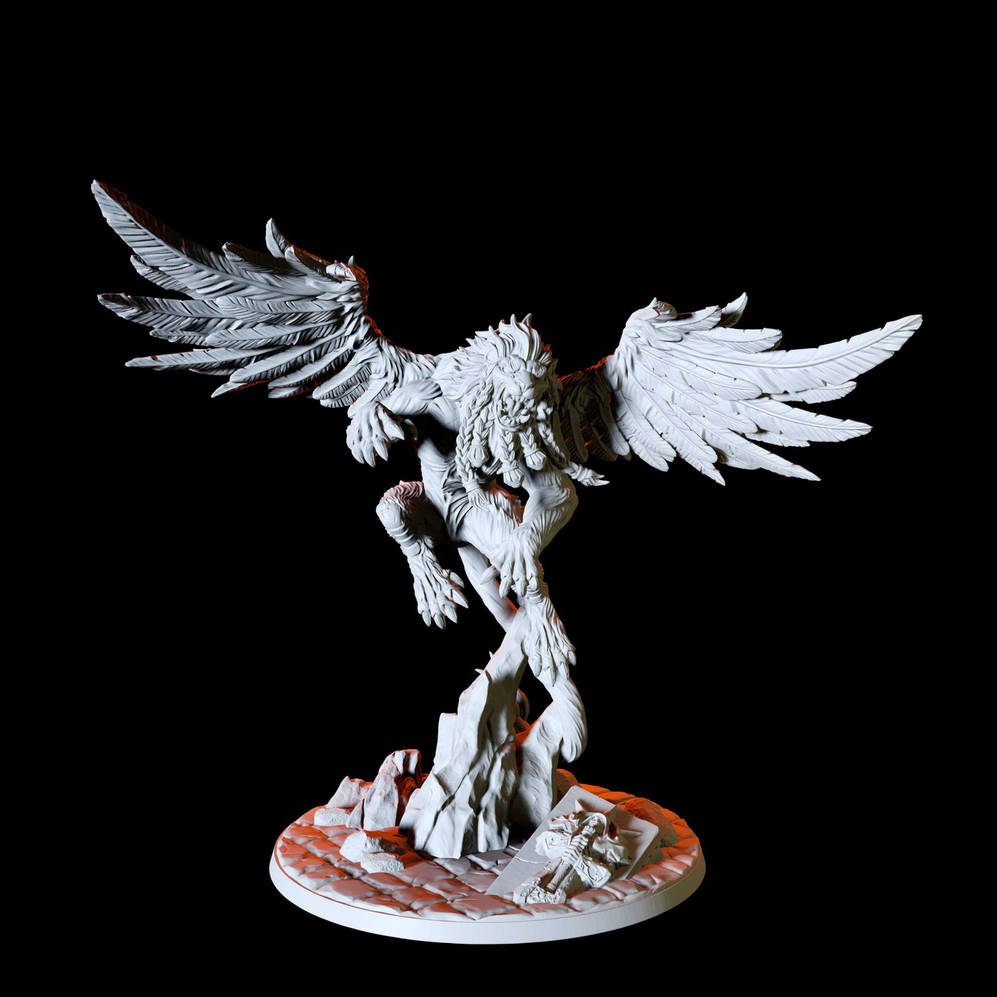 Winged Lion Miniature for Dungeons and Dragons, Pathfinder or other TTRPGs