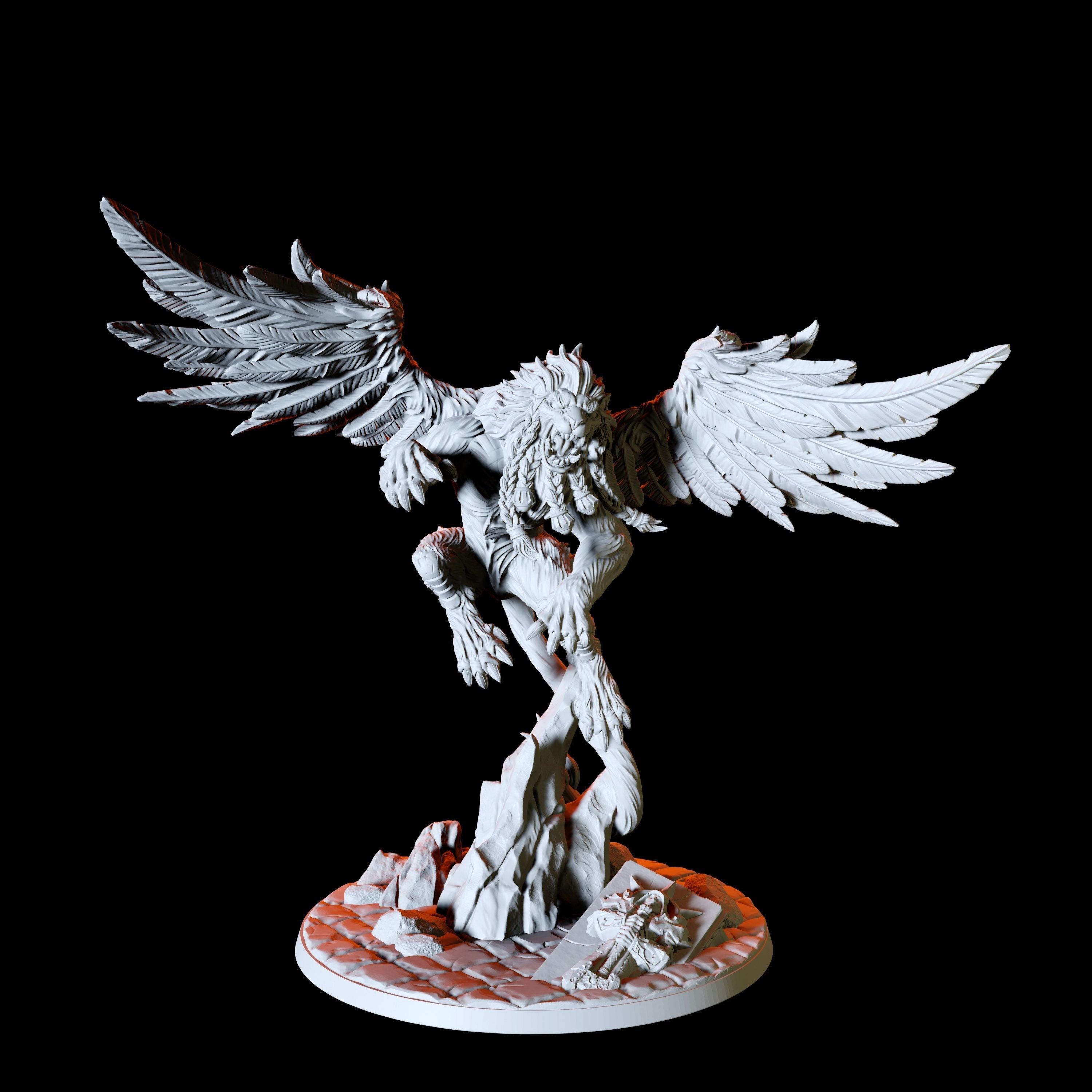 Winged Lion Miniature for Dungeons and Dragons - Myth Forged