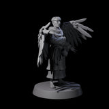 Winged Monk Miniature for Dungeons and Dragons, Pathfinder or other TTRPGs