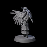 Winged Monk Miniature for Dungeons and Dragons, Pathfinder or other TTRPGs