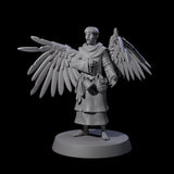 Winged Monk Miniature for Dungeons and Dragons, Pathfinder or other TTRPGs