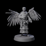 Winged Monk Miniature for Dungeons and Dragons, Pathfinder or other TTRPGs