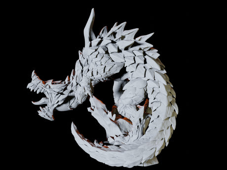 Wingless Dragon Miniature for Dungeons and Dragons, Pathfinder or other TTRPGs