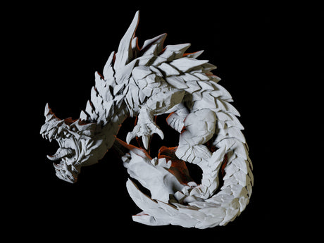 Wingless Dragon Miniature for Dungeons and Dragons, Pathfinder or other TTRPGs
