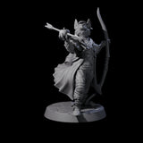 Winning Kitsune Archer Miniature for Dungeons and Dragons, Pathfinder or other TTRPGs