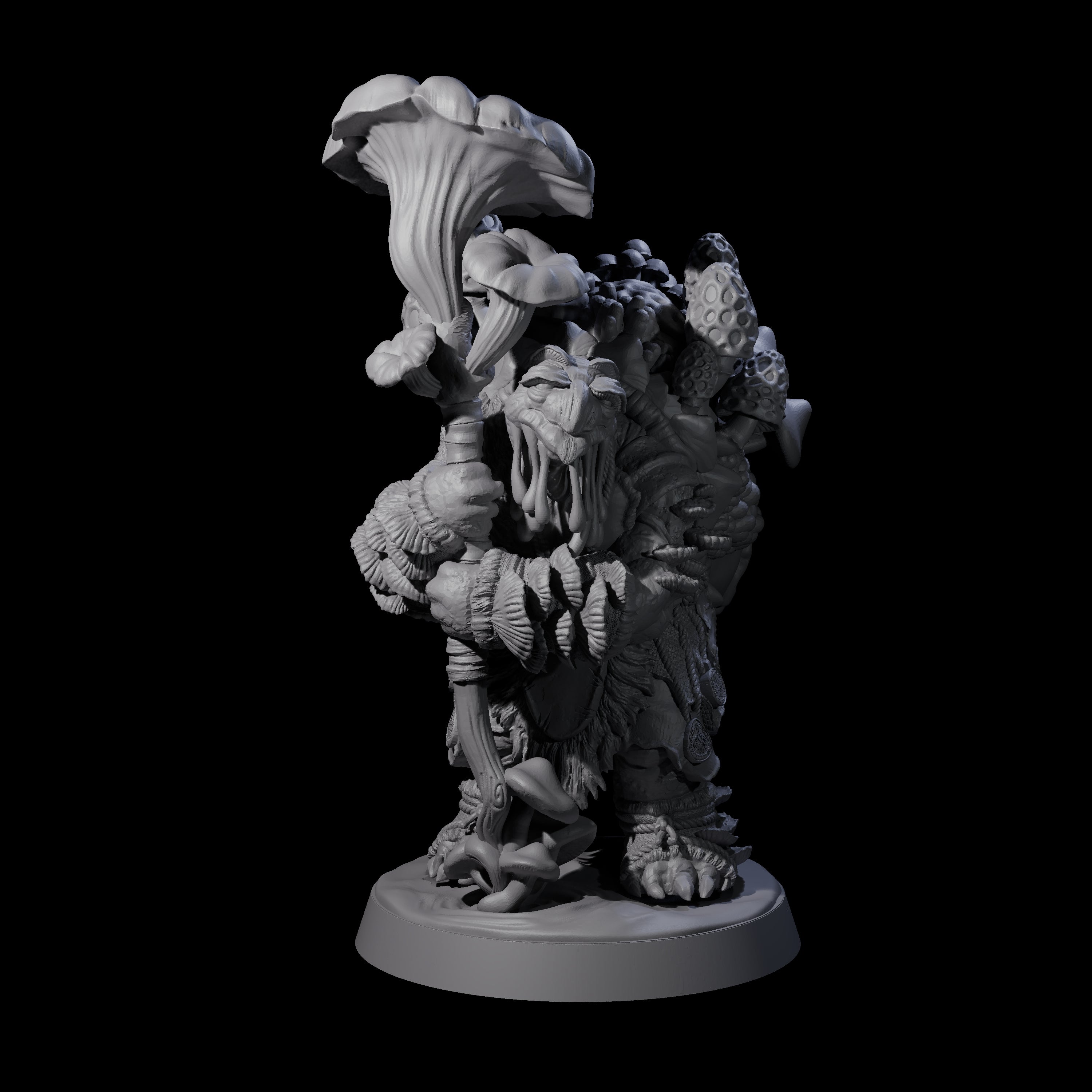 Wise Fungal Tortle Sage Miniature for Dungeons and Dragons, Pathfinder or other TTRPGs