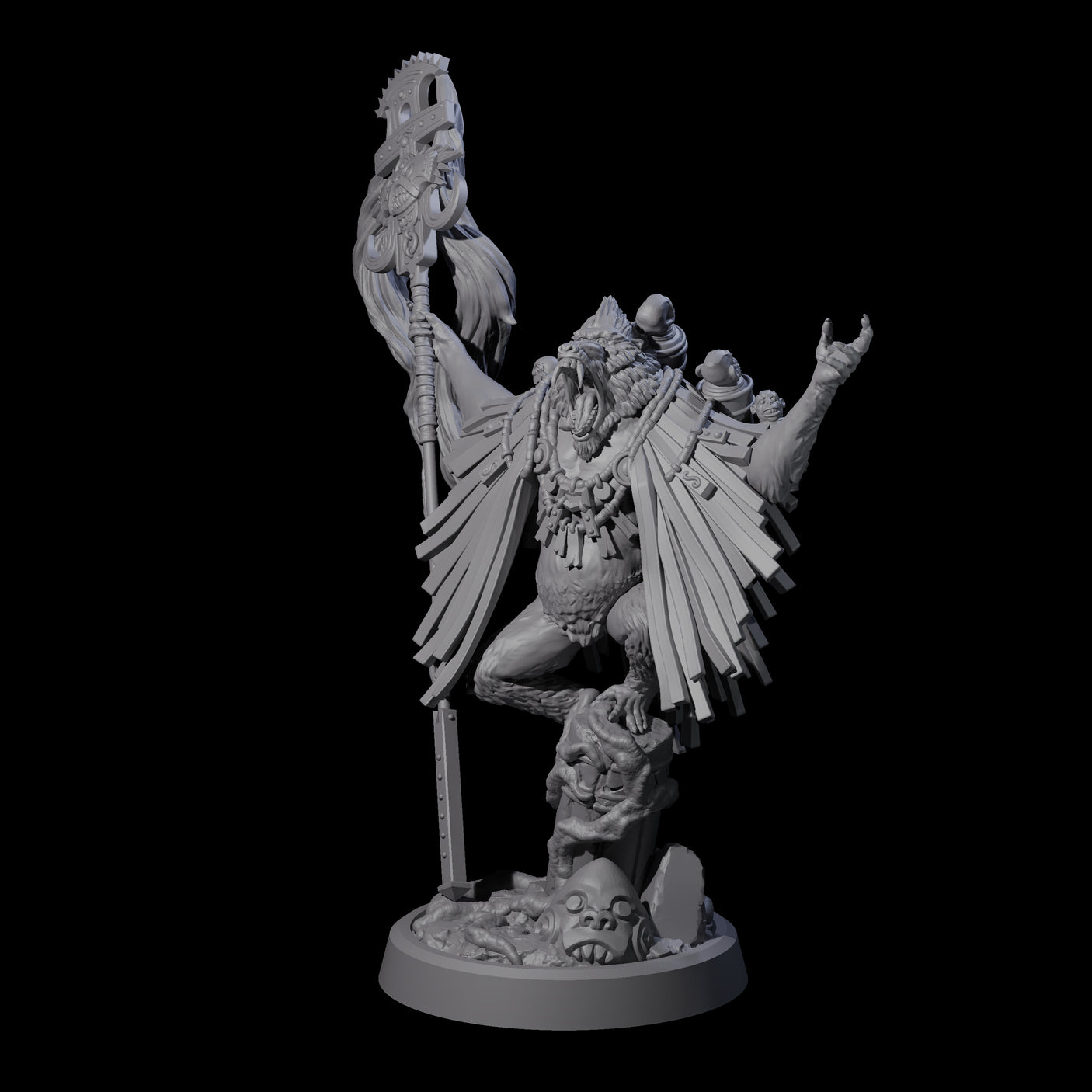 Wise Hazodee Elder A Miniature for Dungeons and Dragons, Pathfinder or other TTRPGs