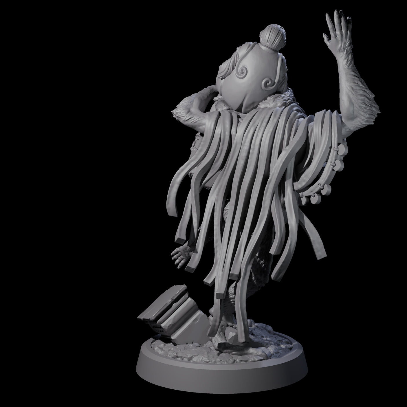 Wise Hazodee Elder C Miniature for Dungeons and Dragons, Pathfinder or other TTRPGs