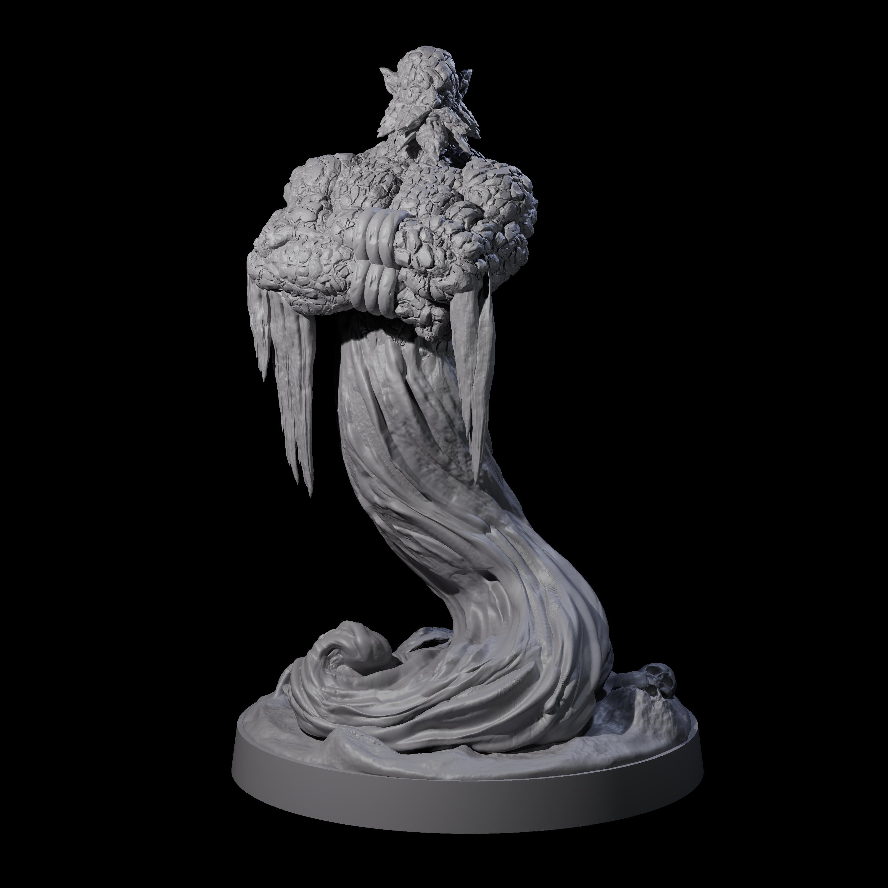 Wise Sand Djinni Miniature for Dungeons and Dragons, Pathfinder or other TTRPGs