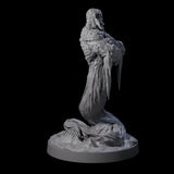 Wise Sand Djinni Miniature for Dungeons and Dragons, Pathfinder or other TTRPGs