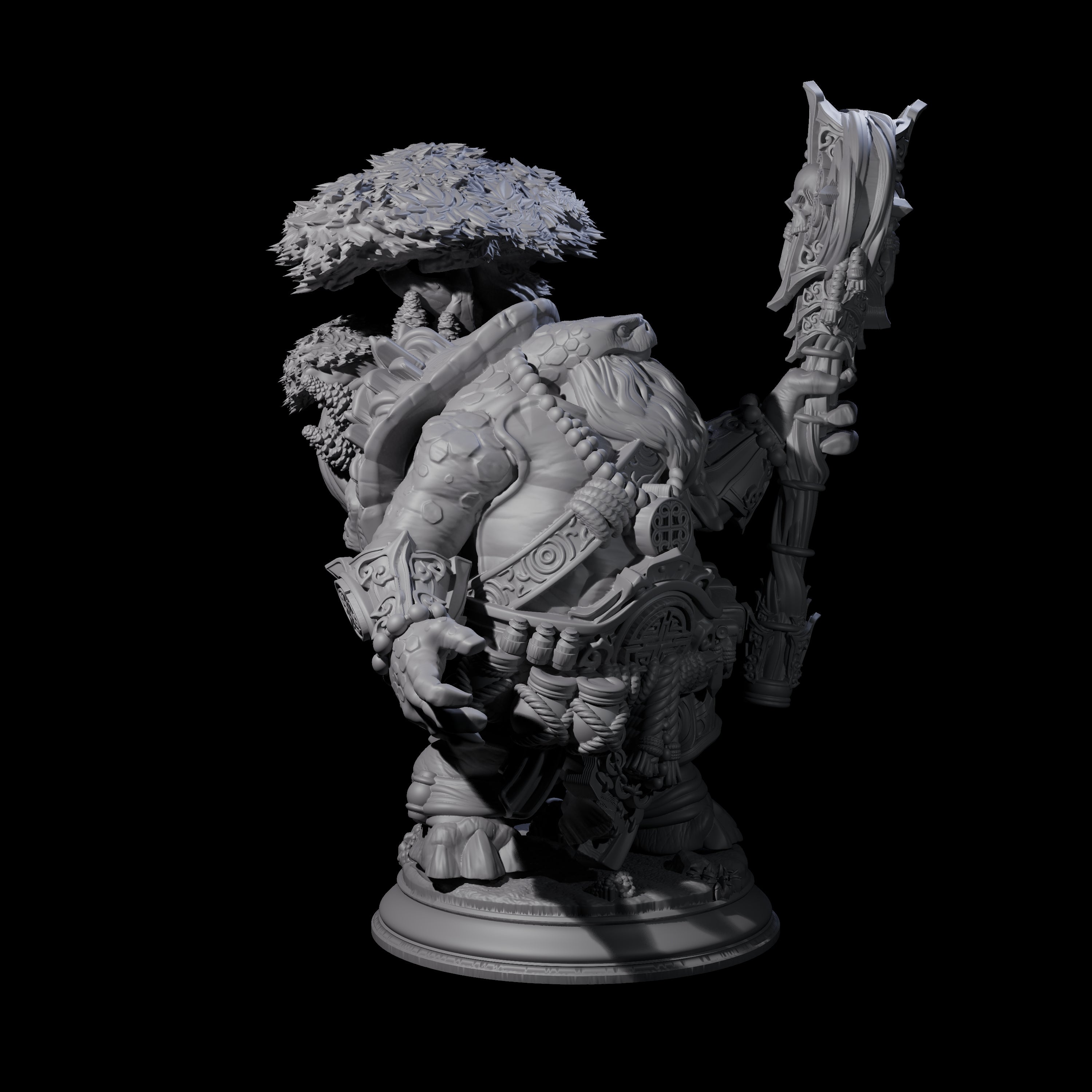 Wise Tortle Monk Miniature for Dungeons and Dragons, Pathfinder or other TTRPGs