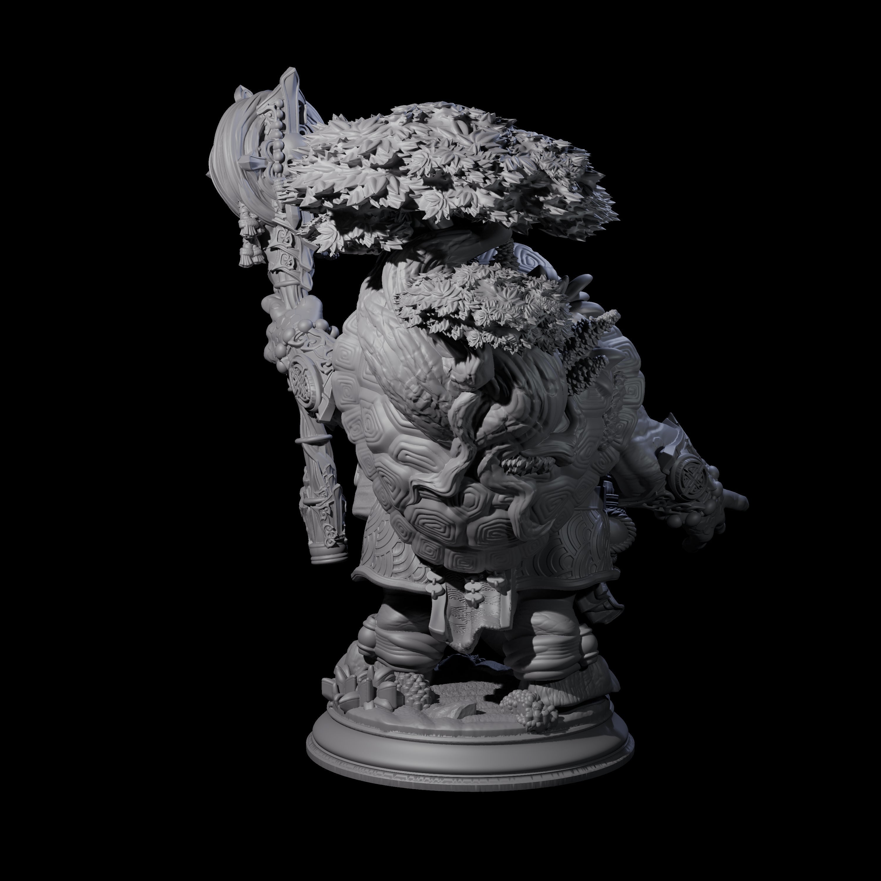 Wise Tortle Monk Miniature for Dungeons and Dragons, Pathfinder or other TTRPGs