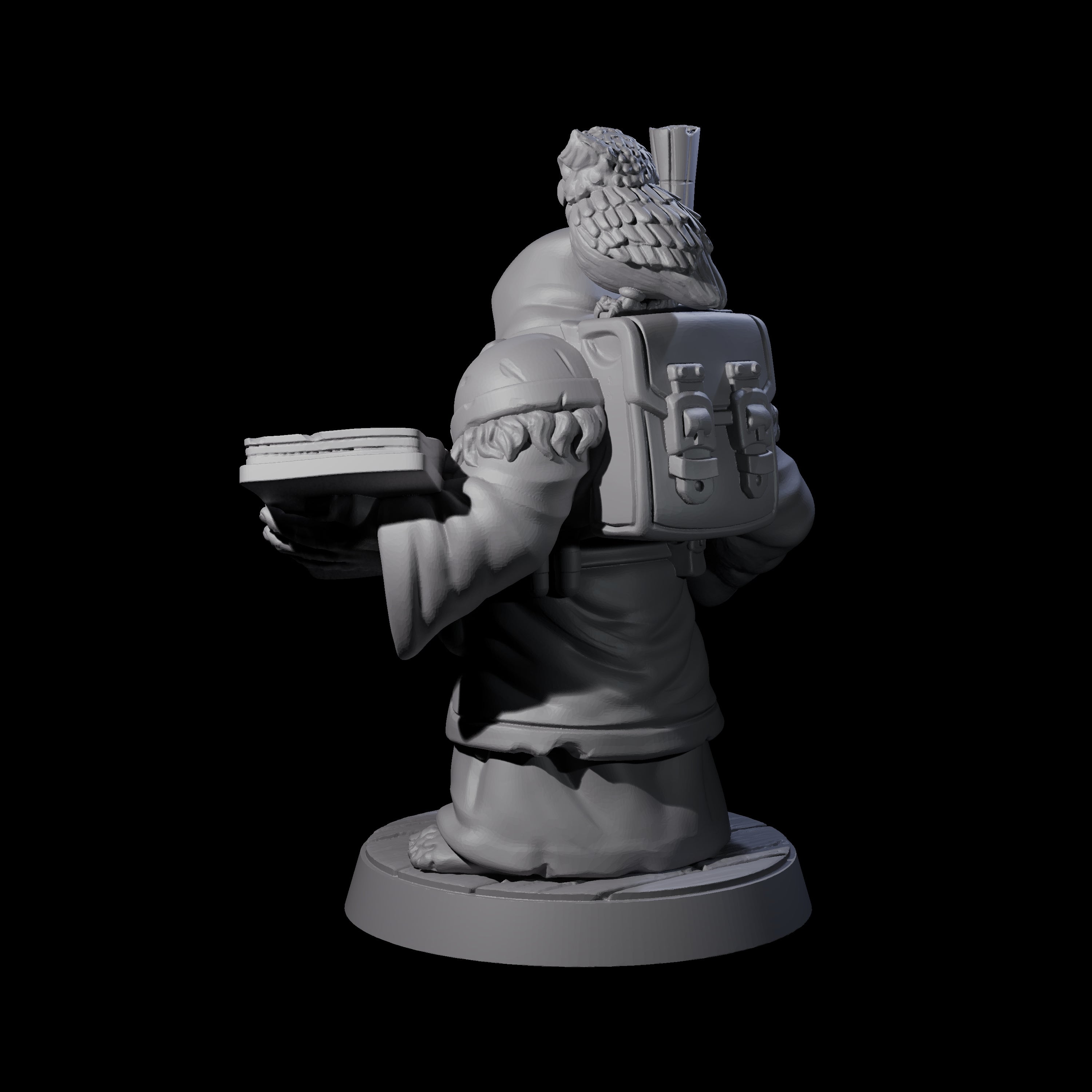 Wise Travelling Dwarf Seer Miniature for Dungeons and Dragons, Pathfinder or other TTRPGs