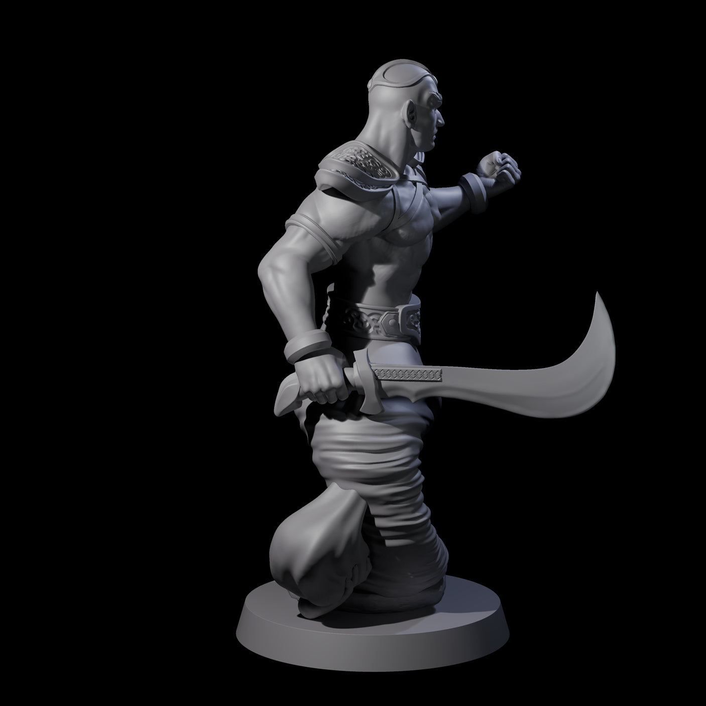 Wish Granting Djinni Miniature for Dungeons and Dragons, Pathfinder or other TTRPGs