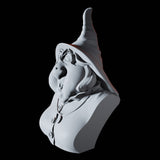 Witch Bust Miniature for Dungeons and Dragons, Pathfinder or other TTRPGs
