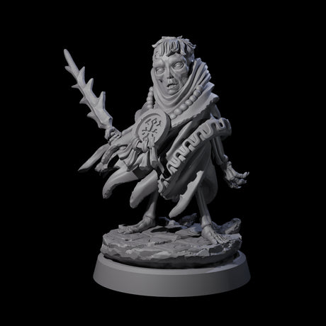 Withered Necromancer Marrowling A Miniature for Dungeons and Dragons, Pathfinder or other TTRPGs