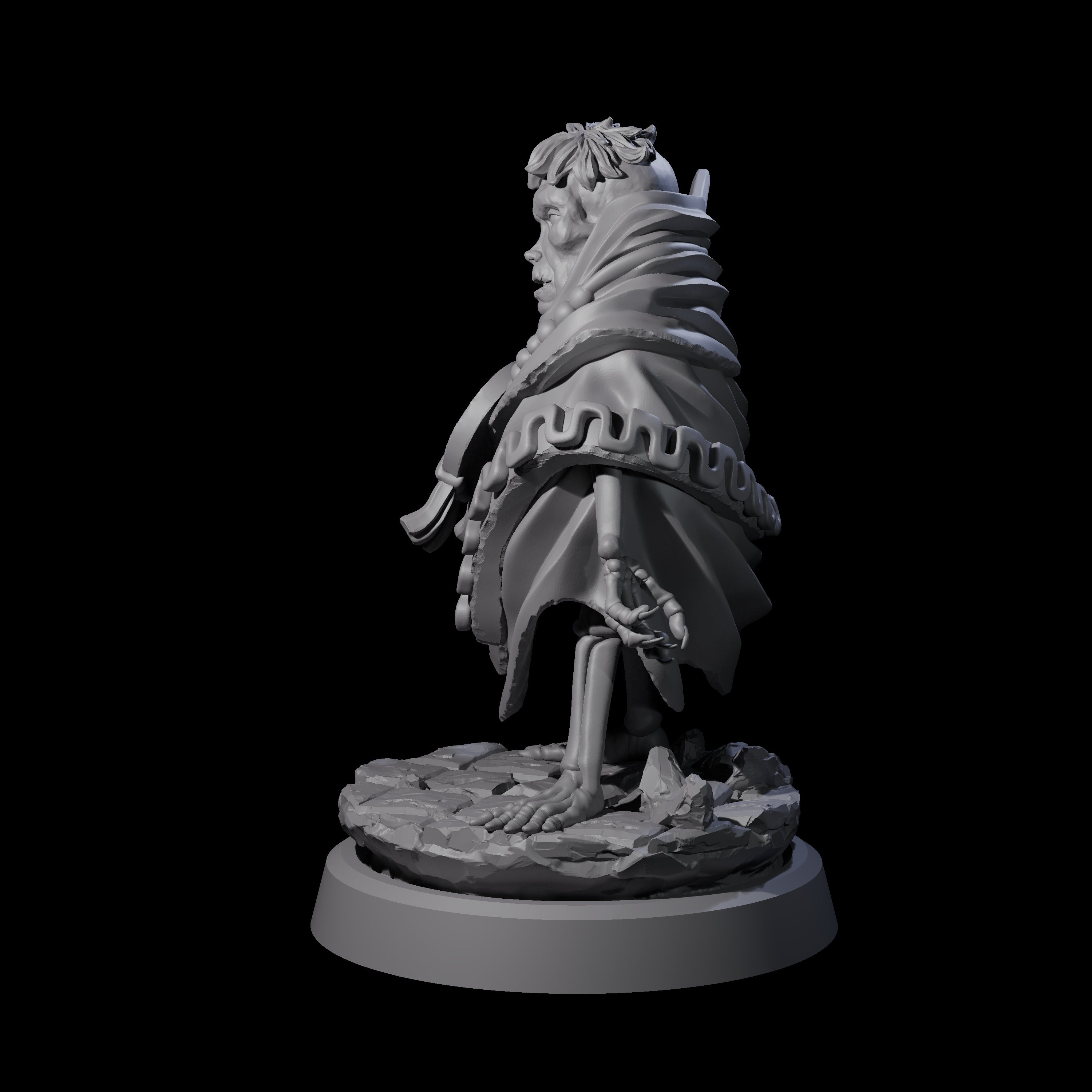 Withered Necromancer Marrowling A Miniature for Dungeons and Dragons, Pathfinder or other TTRPGs