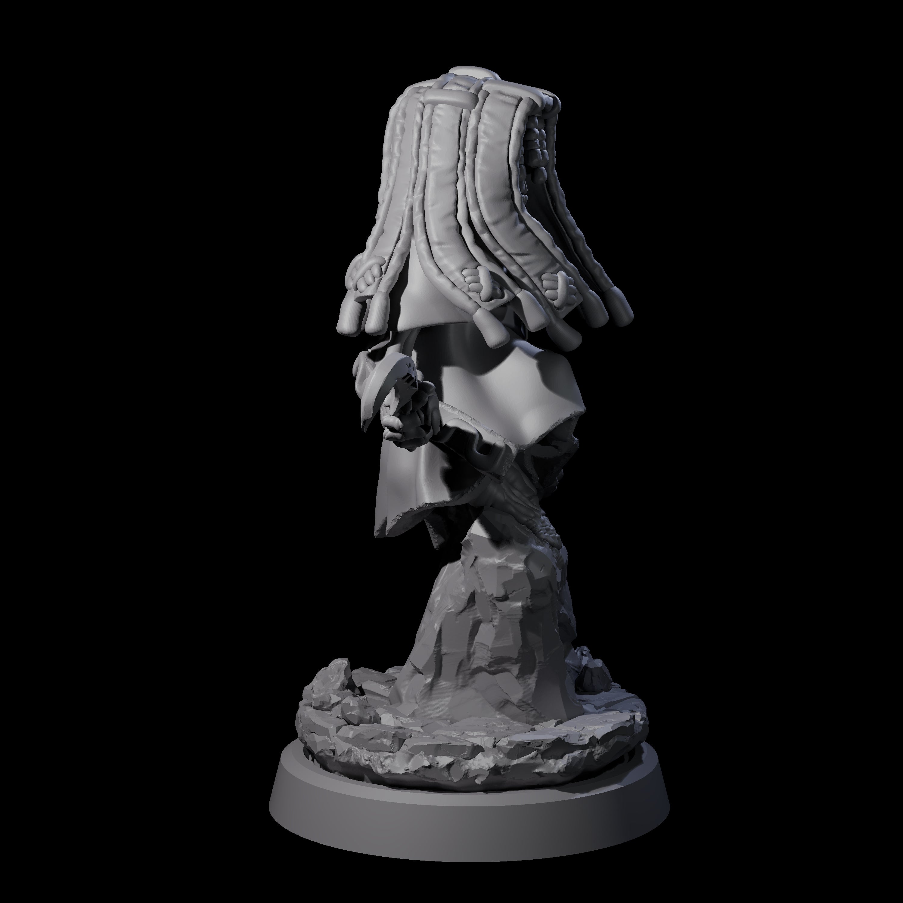 Withered Necromancer Marrowling C Miniature for Dungeons and Dragons, Pathfinder or other TTRPGs