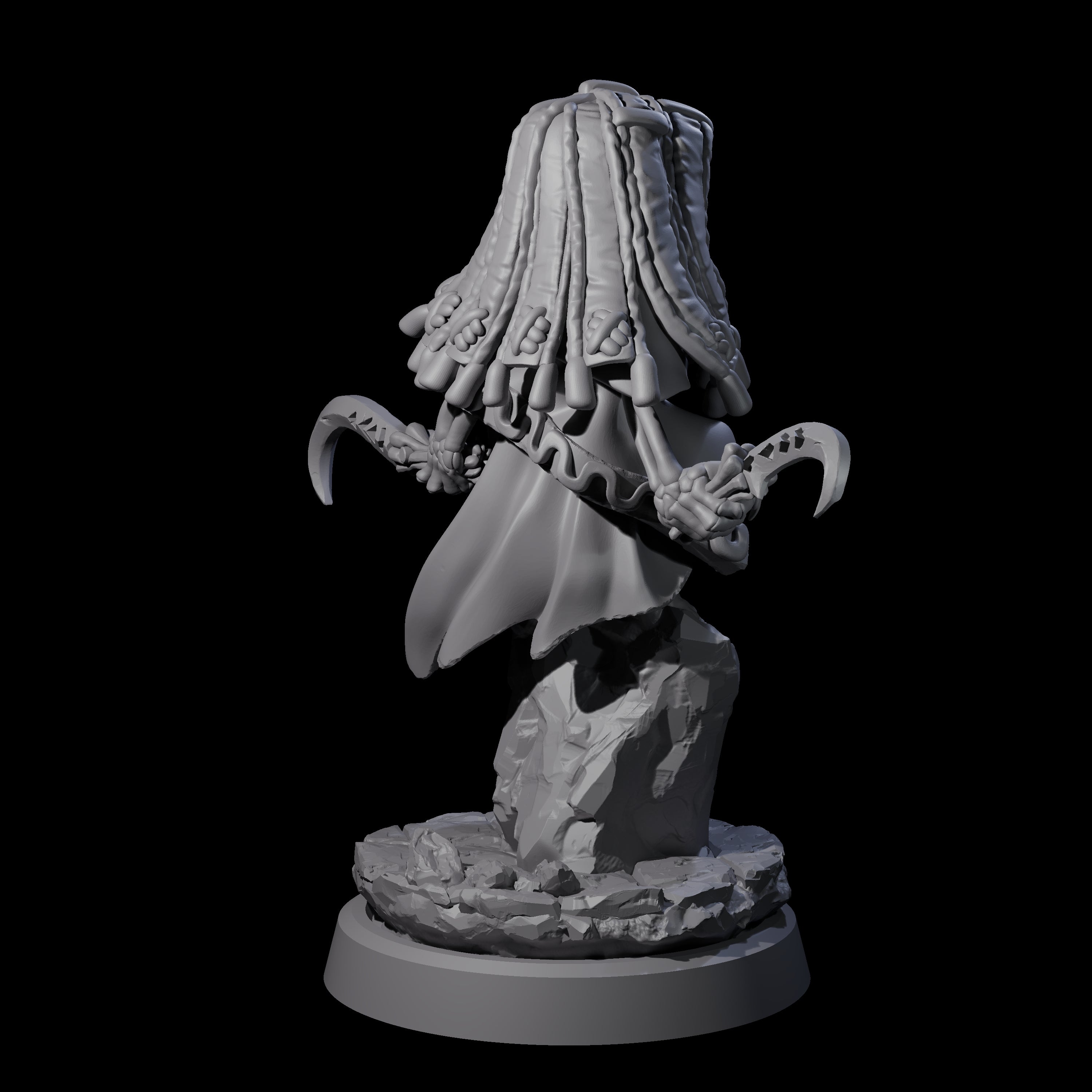 Withered Necromancer Marrowling C Miniature for Dungeons and Dragons, Pathfinder or other TTRPGs