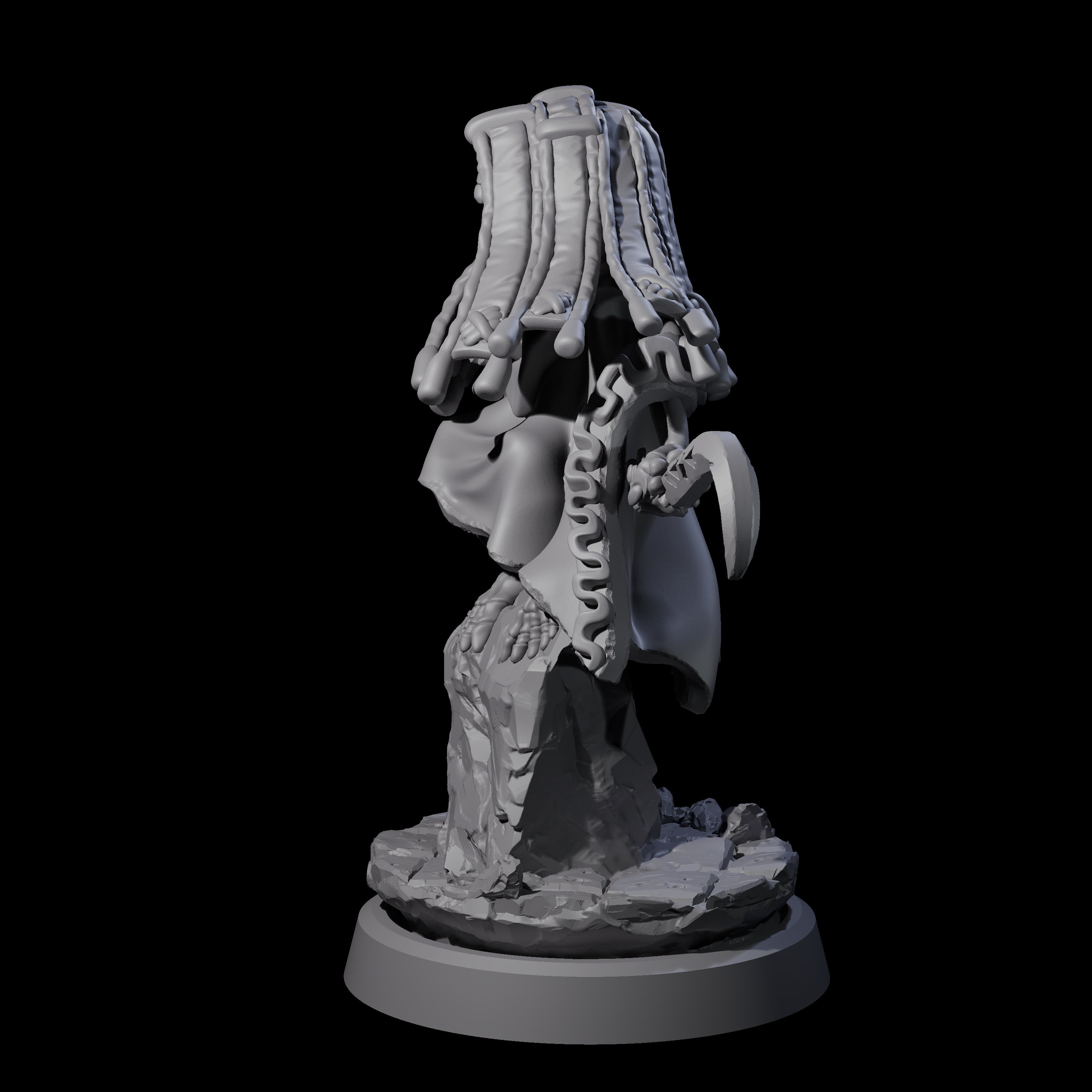 Withered Necromancer Marrowling C Miniature for Dungeons and Dragons, Pathfinder or other TTRPGs