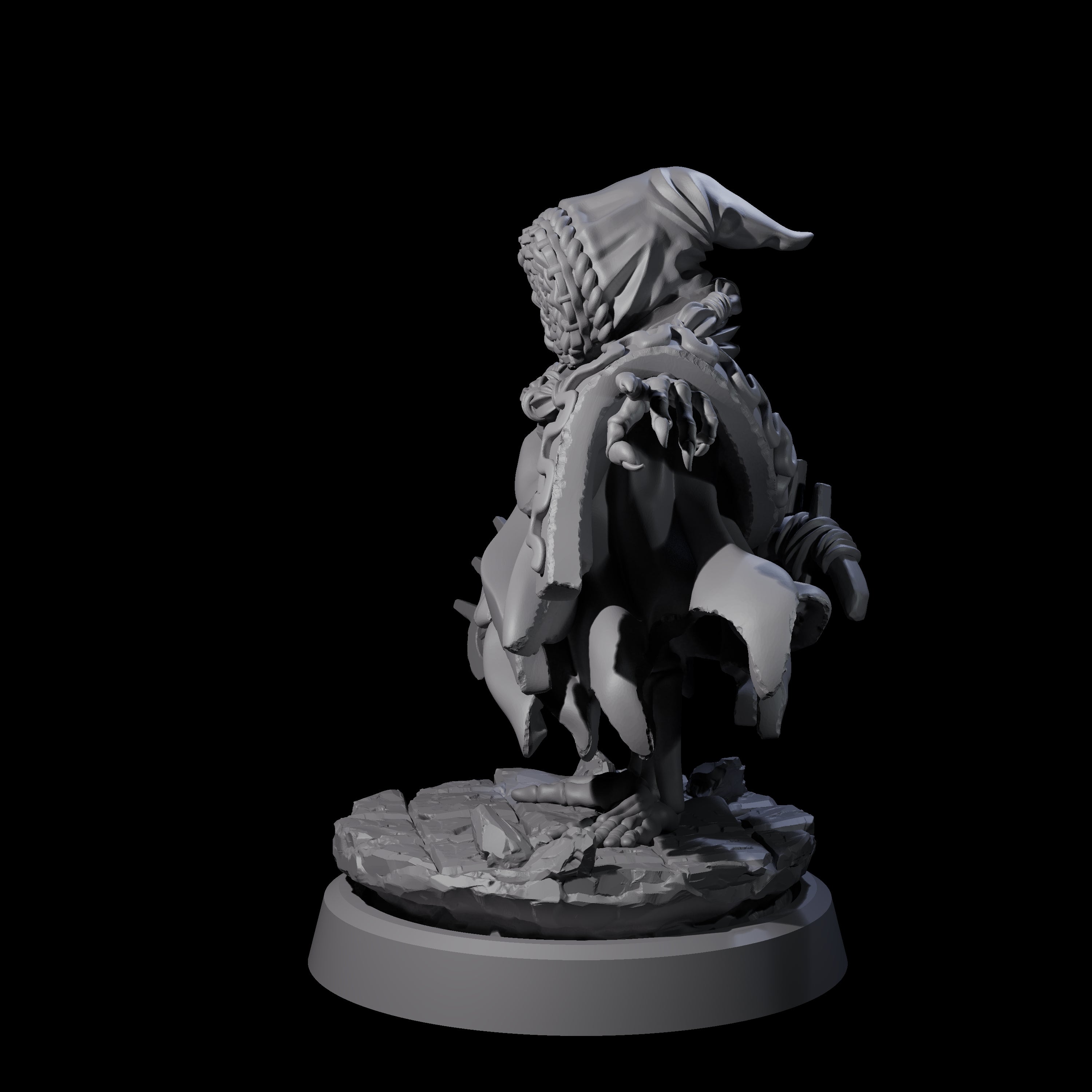 Withered Necromancer Marrowling D Miniature for Dungeons and Dragons, Pathfinder or other TTRPGs
