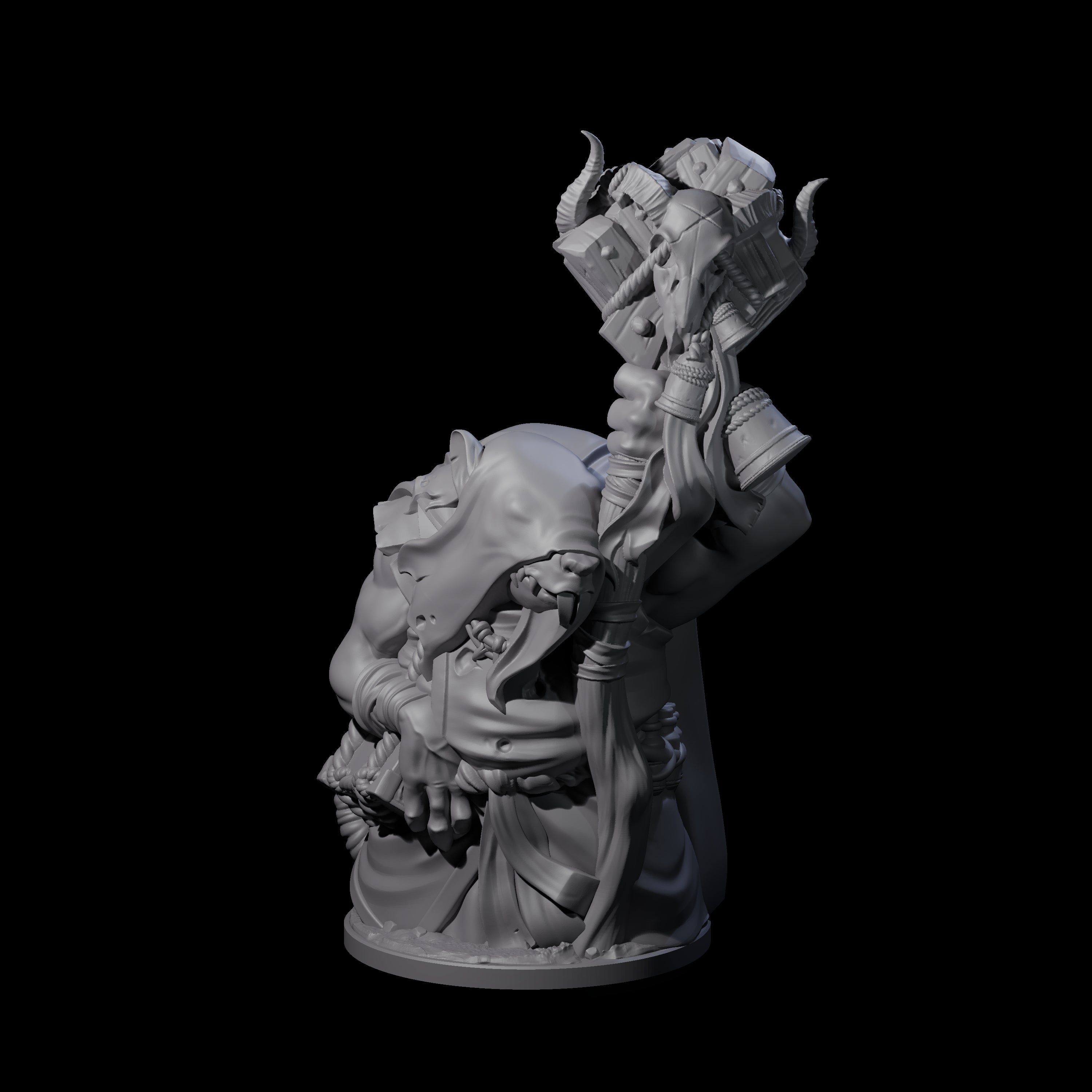 Withering Ratfolk Plaguecrafter A Miniature for Dungeons and Dragons, Pathfinder or other TTRPGs