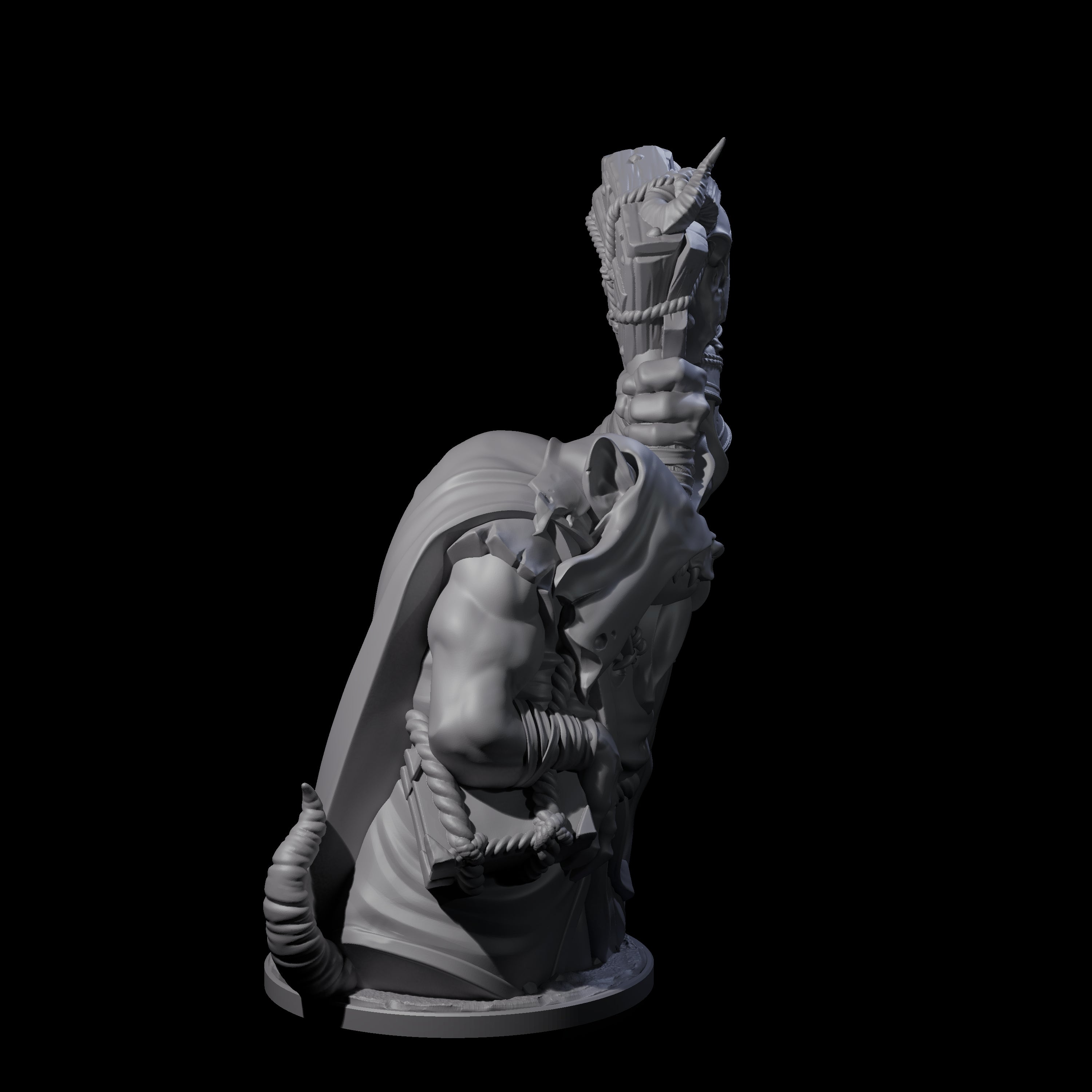 Withering Ratfolk Plaguecrafter A Miniature for Dungeons and Dragons, Pathfinder or other TTRPGs