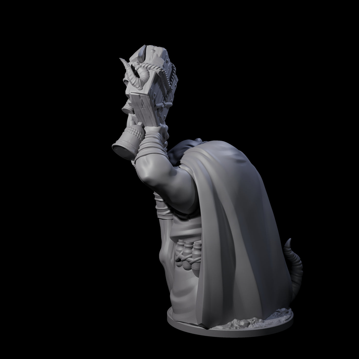 Withering Ratfolk Plaguecrafter A Miniature for Dungeons and Dragons, Pathfinder or other TTRPGs