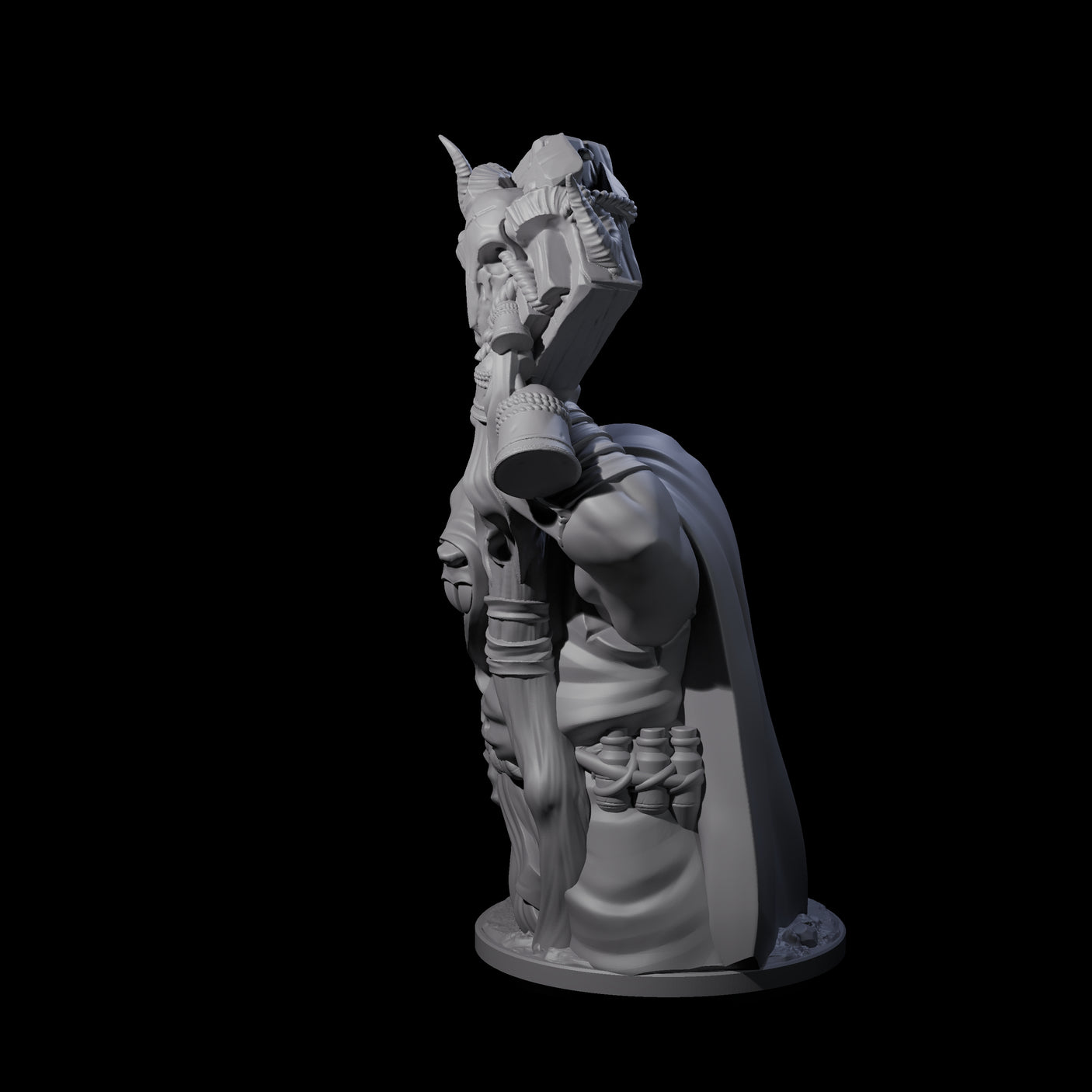 Withering Ratfolk Plaguecrafter A Miniature for Dungeons and Dragons, Pathfinder or other TTRPGs