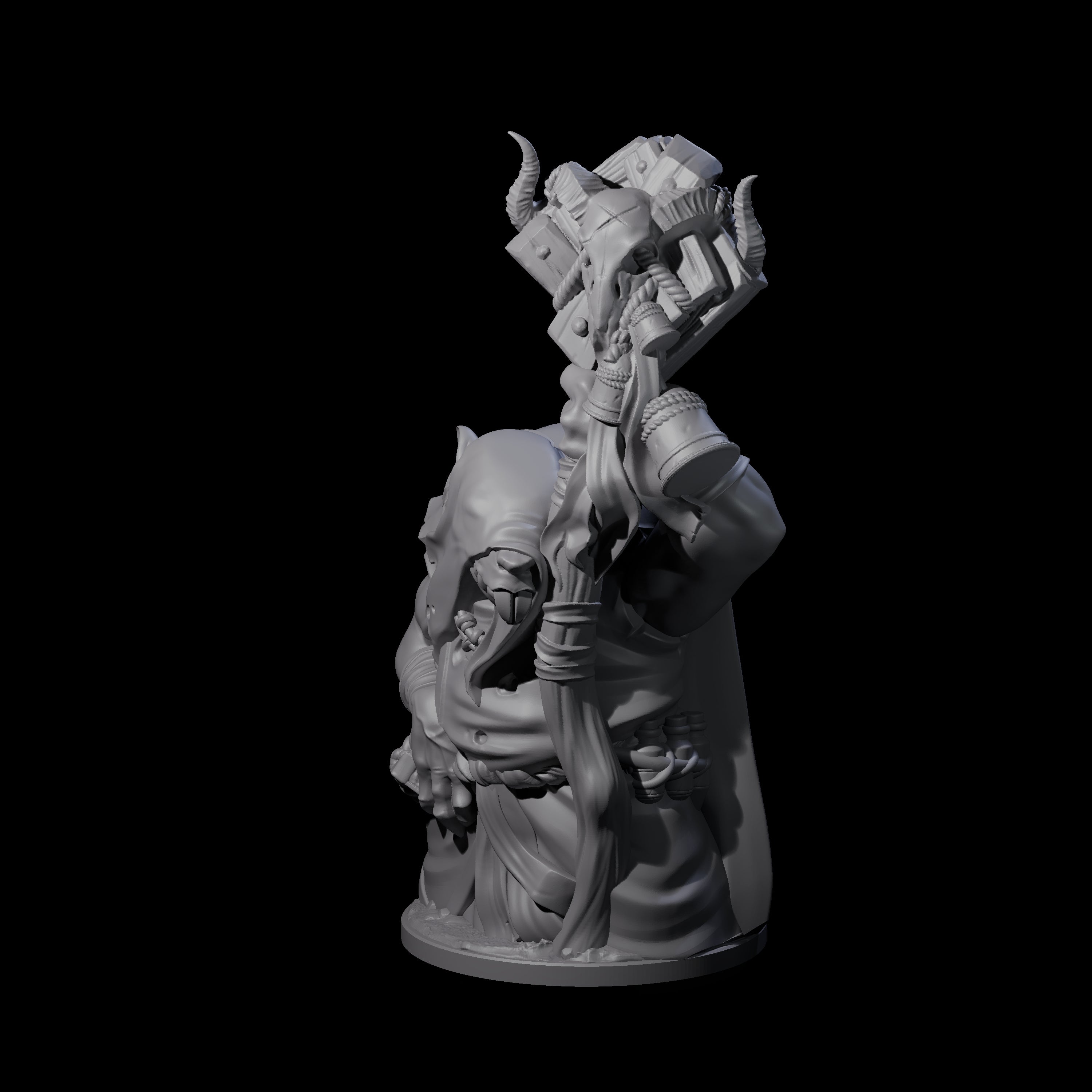 Withering Ratfolk Plaguecrafter A Miniature for Dungeons and Dragons, Pathfinder or other TTRPGs