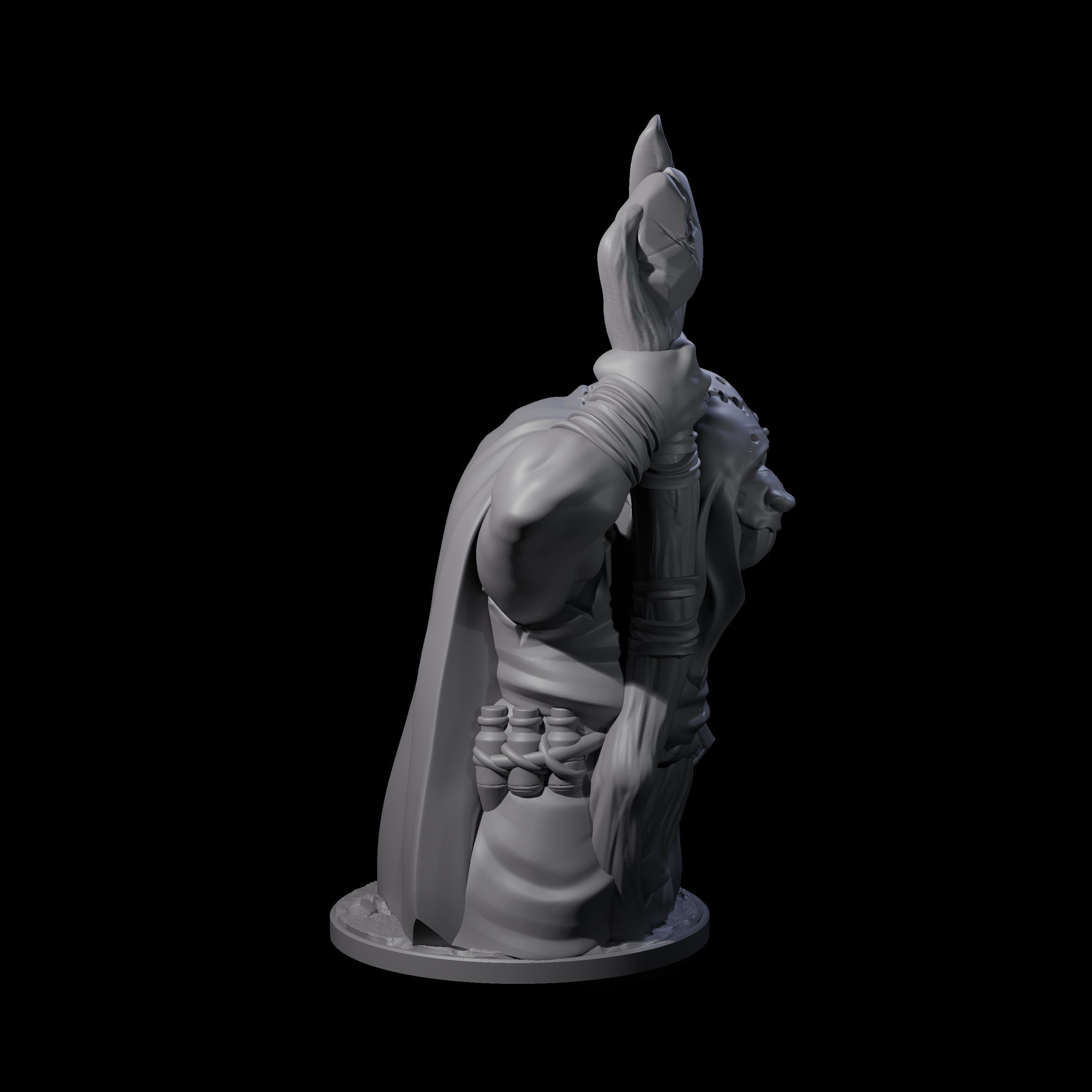 Withering Ratfolk Plaguecrafter B Miniature for Dungeons and Dragons, Pathfinder or other TTRPGs