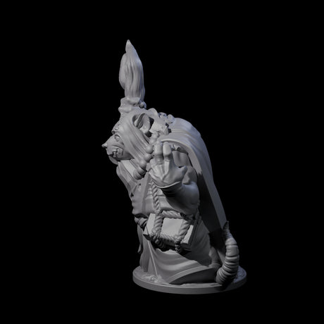 Withering Ratfolk Plaguecrafter B Miniature for Dungeons and Dragons, Pathfinder or other TTRPGs