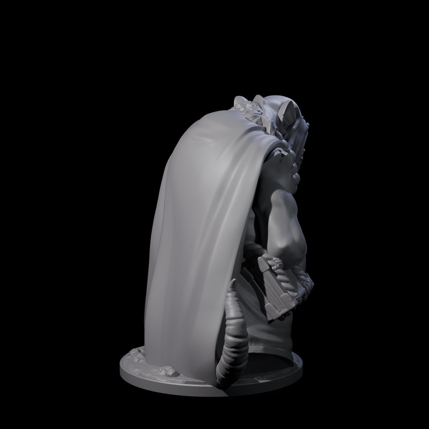 Withering Ratfolk Plaguecrafter C Miniature for Dungeons and Dragons, Pathfinder or other TTRPGs