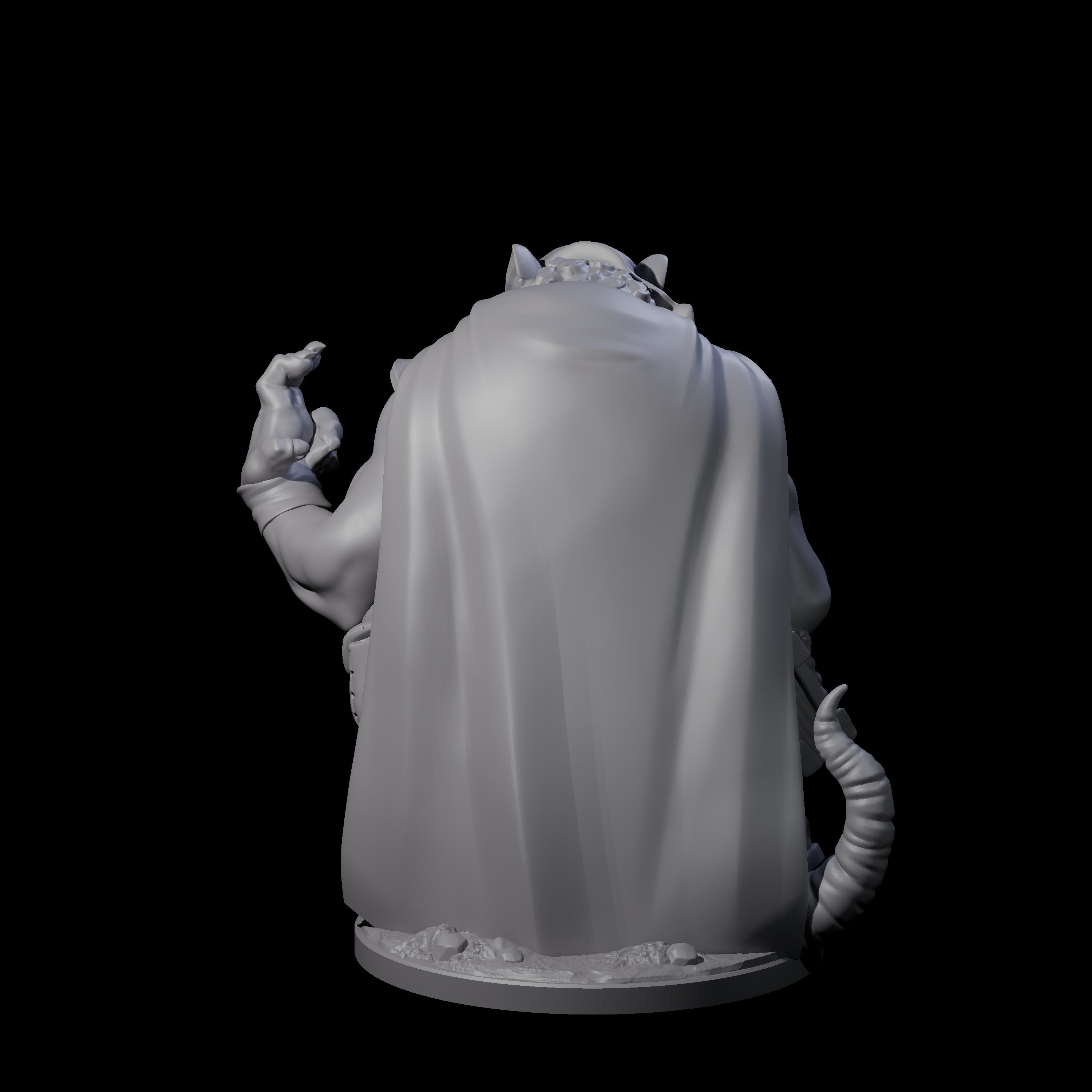 Withering Ratfolk Plaguecrafter C Miniature for Dungeons and Dragons, Pathfinder or other TTRPGs