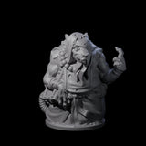 Withering Ratfolk Plaguecrafters Miniature for Dungeons and Dragons, Pathfinder or other TTRPGs