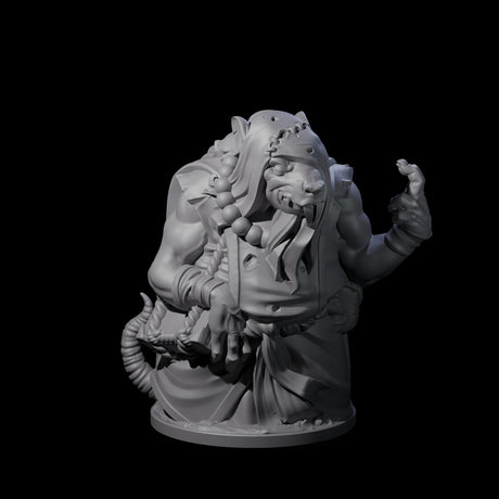 Withering Ratfolk Plaguecrafters Miniature for Dungeons and Dragons, Pathfinder or other TTRPGs