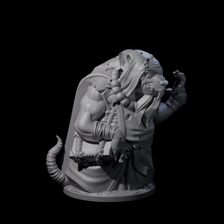 Withering Ratfolk Plaguecrafters Miniature for Dungeons and Dragons, Pathfinder or other TTRPGs