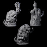 Withering Ratfolk Plaguecrafters Miniature for Dungeons and Dragons, Pathfinder or other TTRPGs
